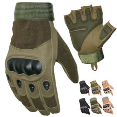 Men's Tactical Full & Half Finger Gloves for Cycling, Motorcycling, Camping, Hiking, and Fitness