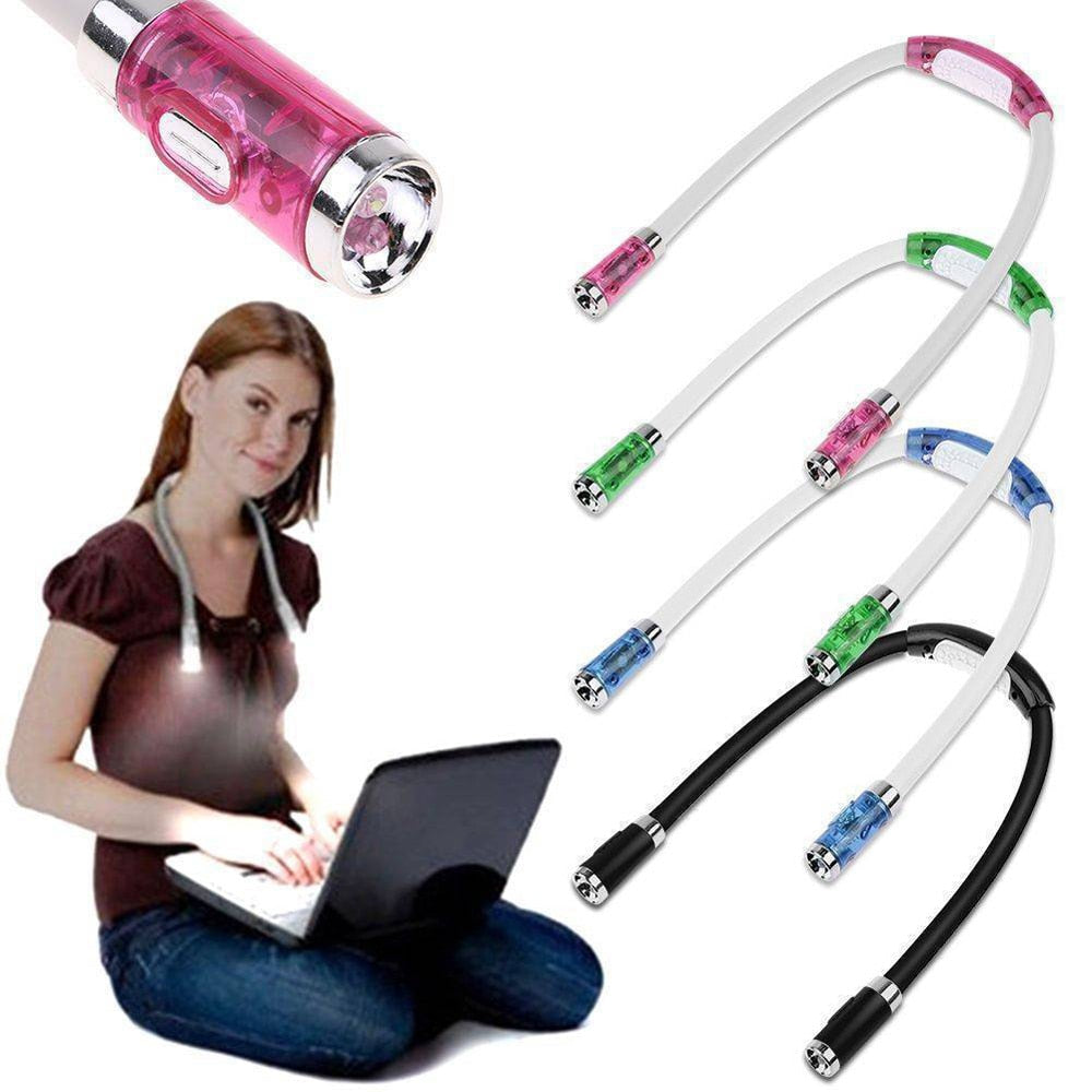 Convenient Flexible Hands-Free LED Neck Hug Light for Reading, Novelty Night Flashlight, and Camping