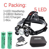 Rechargeable Zoom LED Headlamp - Fishing, Hunting, Camping Headlight Torch Flashlight