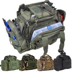 Waterproof Fishing Tackle Bag - Waist/Shoulder Pack for Gear, Reels, Lures, and Storage