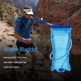 2L Portable TPU Hydration Bladder Backpack for Camping, Hiking, Climbing, Cycling - Foldable Water Bag, TPU, PP, PEVA