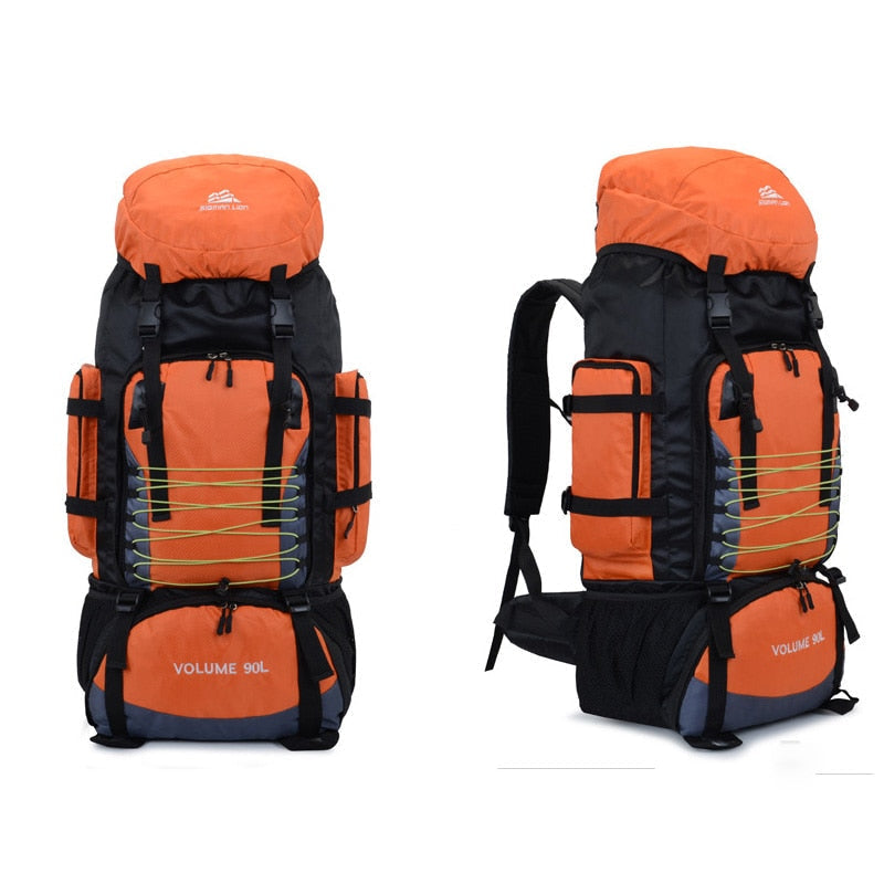 90L wasserdichter Outdoor-Rucksack für Bergsteigen, Camping, Wandern, Trekking, Reisen und Sport