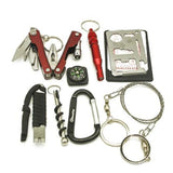 Outdoor SOS Emergency Survival Kit - Multi Tool Camping Gear, Hiking Accessories, Tourism Equipment