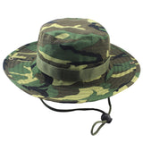 Fashion Military Camouflage Bucket Hat - Wide Brim Sun Protection for Fishing, Camping, and Outdoor Activities