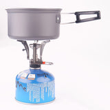 Compact Outdoor Camping Stove Head with Integrated Electronic Ignition and Lighter