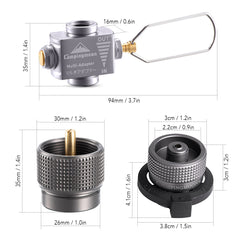 Gas Stove Adapter: Butane Converter for Camping, Backpacking, Hiking - Save Gas with Refill Adapter