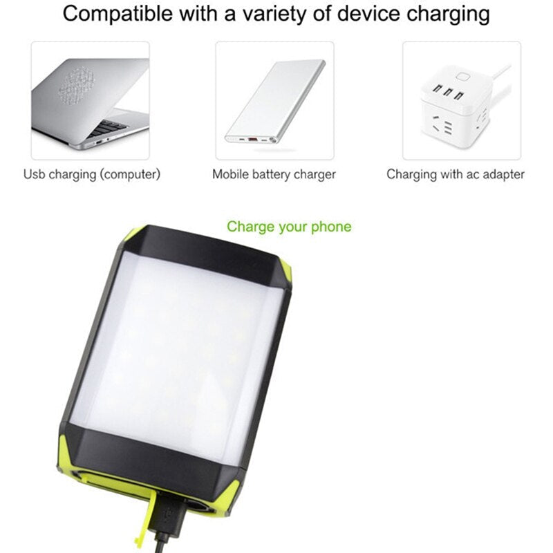 USB Rechargeable Camping Lantern - 30 LEDs, 5 Modes, Multi-Function, Power Bank, Outdoor Hanging Light
