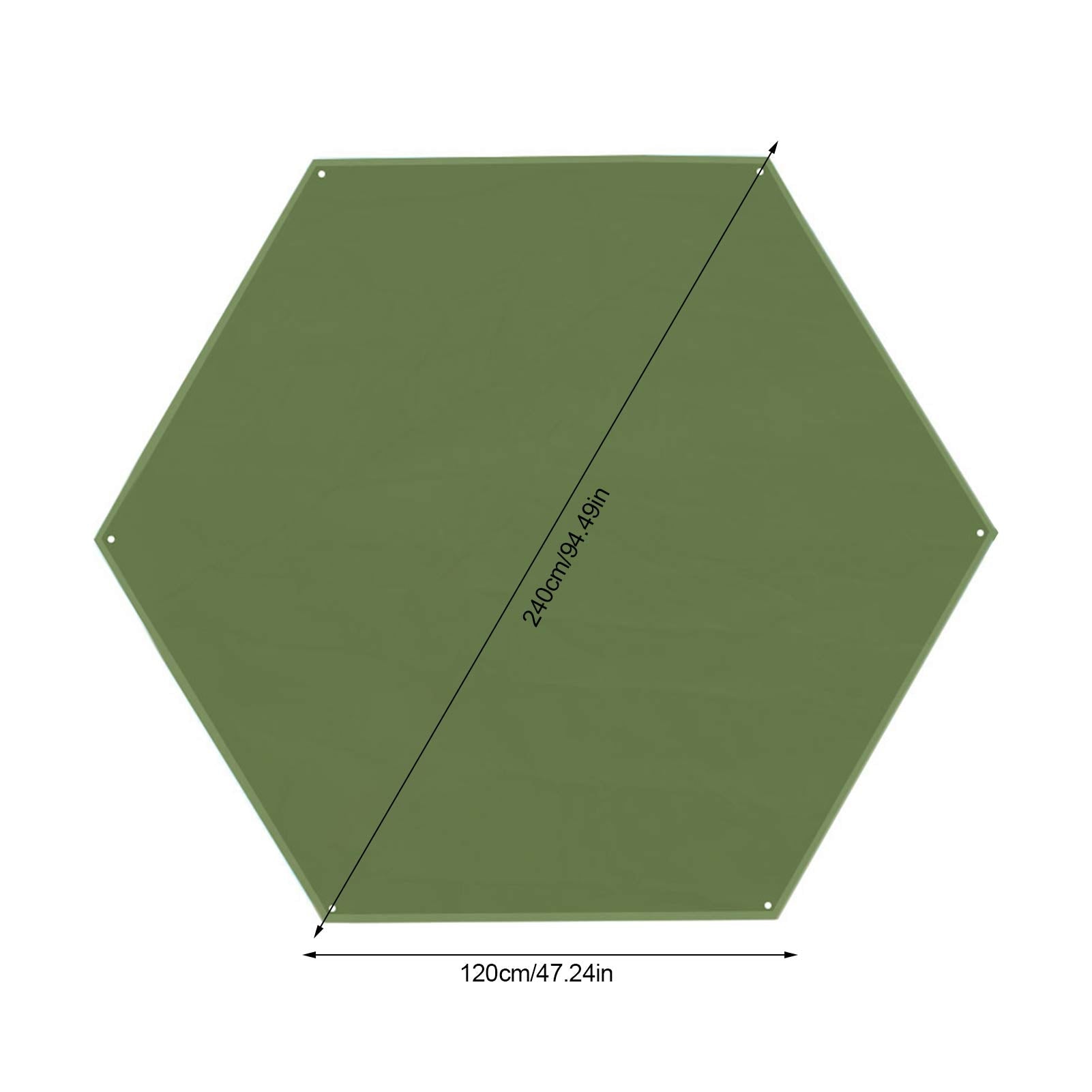 Outdoor Waterproof Camping Tarp: Multifunctional Picnic Mat, Beach Mat, Tent Footprint, Hexagonal Moisture-Proof Pad