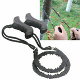 Heavy Duty Manganese Pocket Chainsaw for Woodworking, Survival, Camping, Hiking, Hunting, Fishing, Outdoor Use