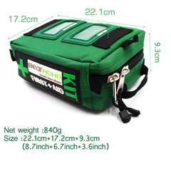 165-Piece Lightweight First Aid Kit Bag for Emergency Medical Rescue - Ideal for Outdoors, Car, School, Hiking, Survival