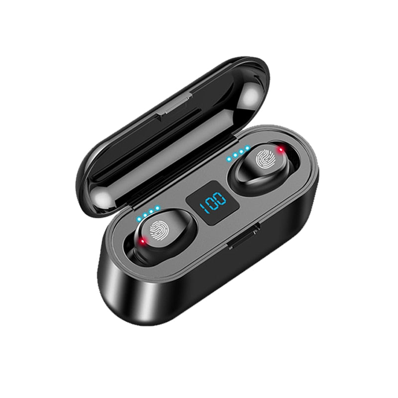 TWS Led Display Heavy Bass Bluetooth 5.0 Touch Earbuds with Mic