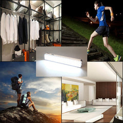 Rechargeable Mini LED Emergency Light Flashlight - 30 LEDs, 2 Modes for Home, Camping, Outdoor Use