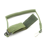 Coil Sling Rope Lanyard Molle Elastic Hunt Pistol Tool Belt Backpack Airsoft Gun Handgun Shooting Military Bag Strap