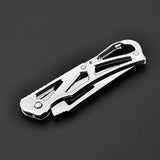 Stainless Steel Blade Shape Knife for Outdoor Camping, Self-Defense, Emergency Survival - Portable Size