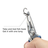 Stainless Steel Fishing Pliers: Hook Remover, Braid Line Cutter, Scissors, Fish Tong - Saltwater Fishing Accessories