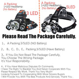 Rechargeable Zoom LED Headlamp - Fishing, Hunting, Camping Headlight Torch Flashlight