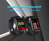 Bluetooth Blood Pressure Sport Waterproof Smart Watch Men Women Kids With Silicone Strap