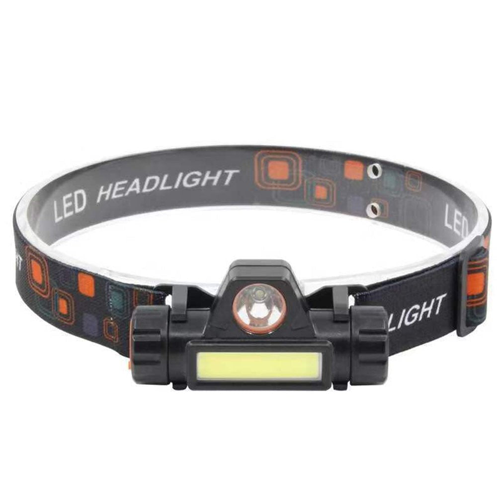 COB Waterproof LED Headlight Work Light - 2 Modes, Magnetic, 18650 Battery - Ideal for Fishing & Camping