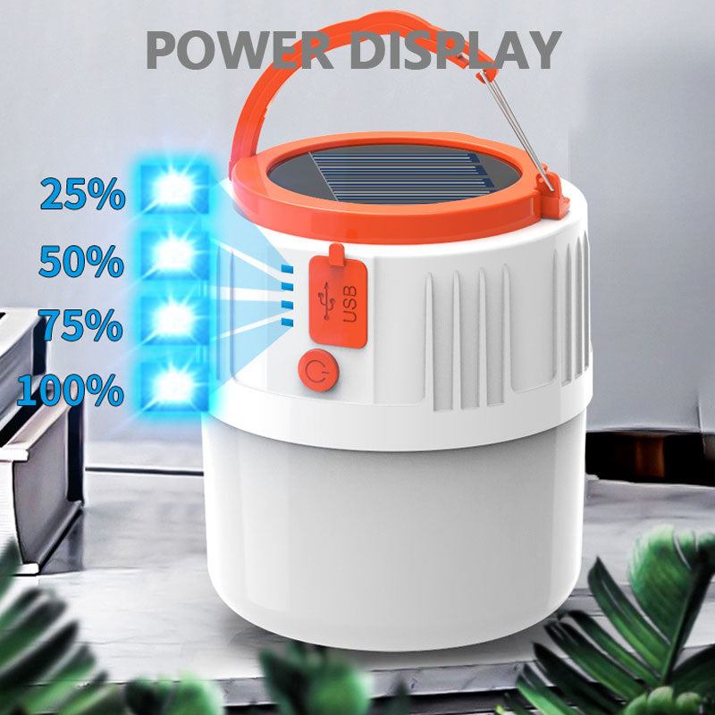 LED Solar Charging Light - Energy-saving USB 42 Bead Bulb for Night Market, Camping, Power Outage, Emergency Use