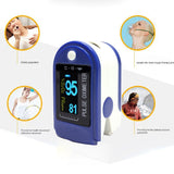 Fingertip Blood Oxygen Saturation Monitor with LED Screen