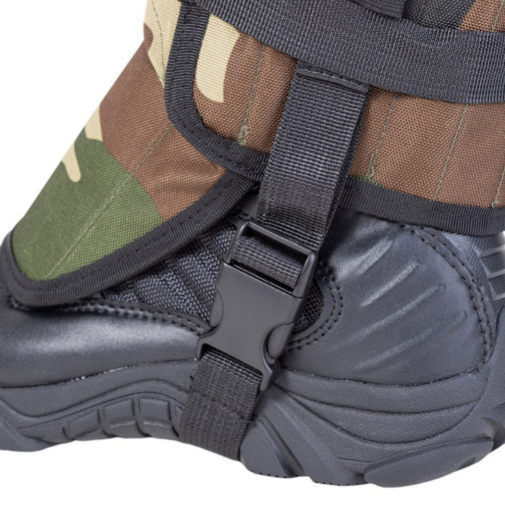 Waterproof Adjustable Snow Boot Gaiters for Snake Bite Protection, Hunting, Mountain Climbing, Hiking, and Walking