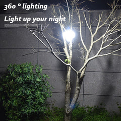 Portable LED Solar Light: Waterproof, Foldable, USB/ Solar Charging, Emergency Lamp for Camping & Garden