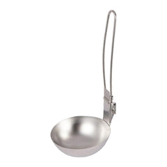 Camping Cooking Utensils: Folding Stainless Steel Skimmer, Slotted Spoon, and Baking Tableware