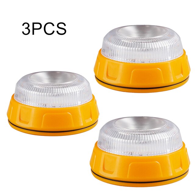 LED Emergency Strobe Beacon - Magnetic Roadside Safety Warning Light for Car Repair, Outdoor Camping