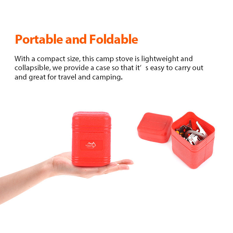 Ultralight Portable Camping Stove: Outdoor Picnic, Hiking, Survival Cooking Tool, Propane/Gasoline Burner