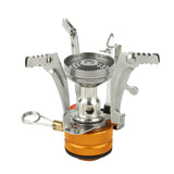 Compact Outdoor Camping Stove Head with Integrated Electronic Ignition and Lighter