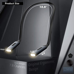 USB-Ladehalslicht - Flexible LED-Leselampe mit einstellbarer Helligkeit zum Lesen, Stricken, Camping