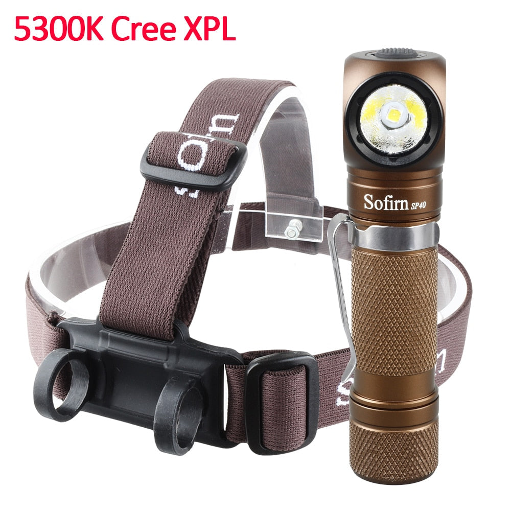 1200lm LED Headlamp XPL 18650 USB Rechargeable, Magnetic Tail Cap, Bright Outdoor Fishing Headlight