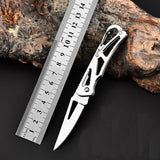 Stainless Steel Blade Shape Knife for Outdoor Camping, Self-Defense, Emergency Survival - Portable Size