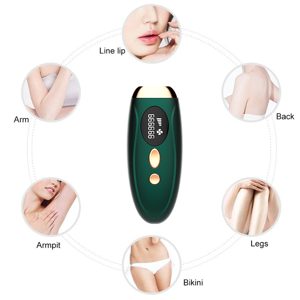 Professional Women Bikini Facial Body Painless IPL Laser Hair Removal System