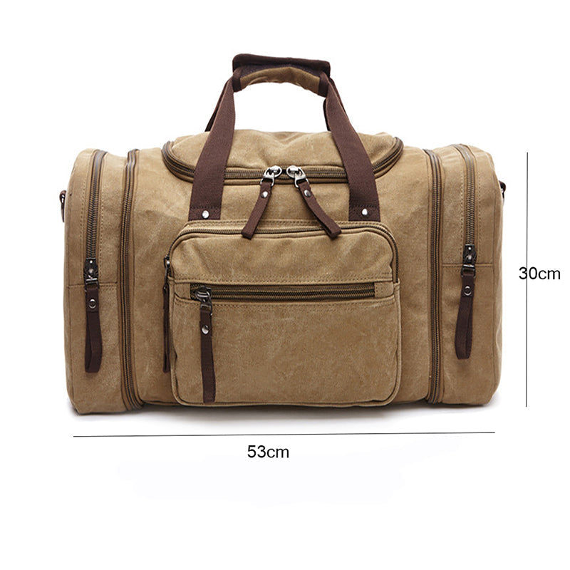 Durable Multifunction Canvas Sport Bag - Training Gym Bag for Men & Women, Fitness & Outdoor Use