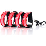 USB Charging LED Night Running Armband - Reflective Safety Belt for Outdoor Sports