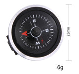 Mini Portable Compass for Watch Strap, Paracord Bracelet, Hiking, Camping, Outdoor Tools