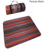 Folding Camping Mat: Outdoor Beach Picnic, Thick, Moistureproof, Nation Style Plaid Blanket