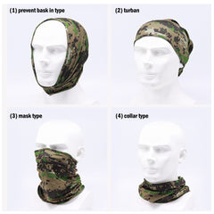 Camping Hiking Cycling Sports Bandana Outdoor Headwear for Men & Women - Magic Scarf Neck Tube