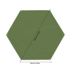 Outdoor Waterproof Camping Tarp: Multifunctional Picnic Mat, Beach Mat, Tent Footprint, Hexagonal Moisture-Proof Pad