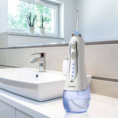 Portable Cordless Water Dental Flossier with 5 Jet Tips