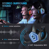 Game Headset Large RGB Light-emitting Wired Headphone