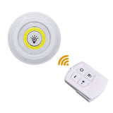 Dimmable LED Wall Lamp & Under Cabinet Light - COB LED Puck Lights with Remote for Closets & Wardrobes