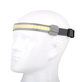 Rechargeable COB LED Headlamp - Built-in Battery, Waterproof, White & Red Light for Camping & Work