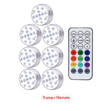 13 LED Underwater Light, 16 Colors RGB, IP68 Waterproof, RF Remote Control, Submersible for Pool, Pond, Vase