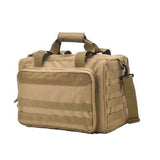 Tactical Range Bag Molle System 600D Waterproof Gun Shooting Pistol Case Khaki Hunting Accessories Sling Bag