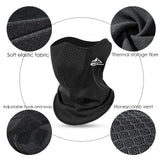 Warm Neck Guard Scarf with Honeycomb Vents - Windproof Half Face Mask for Cycling and Camping