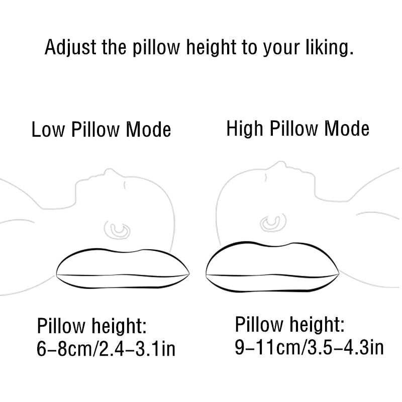 Ultralight Self-Inflating Travel Pillow - Compact, Folding, Inflatable for Camping & Outdoor Use