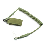 Coil Sling Rope Lanyard Molle Elastic Hunt Pistol Tool Belt Backpack Airsoft Gun Handgun Shooting Military Bag Strap