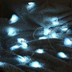 LED Heart Shape String Lights - 1.5m & 3m Indoor Fairy Lights for Christmas, Valentine's Day, Living Room Decoration